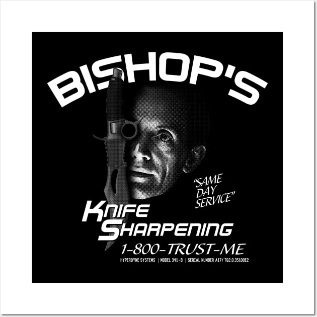 Bishop's Knife Sharpening Service Wall Art by MindsparkCreative